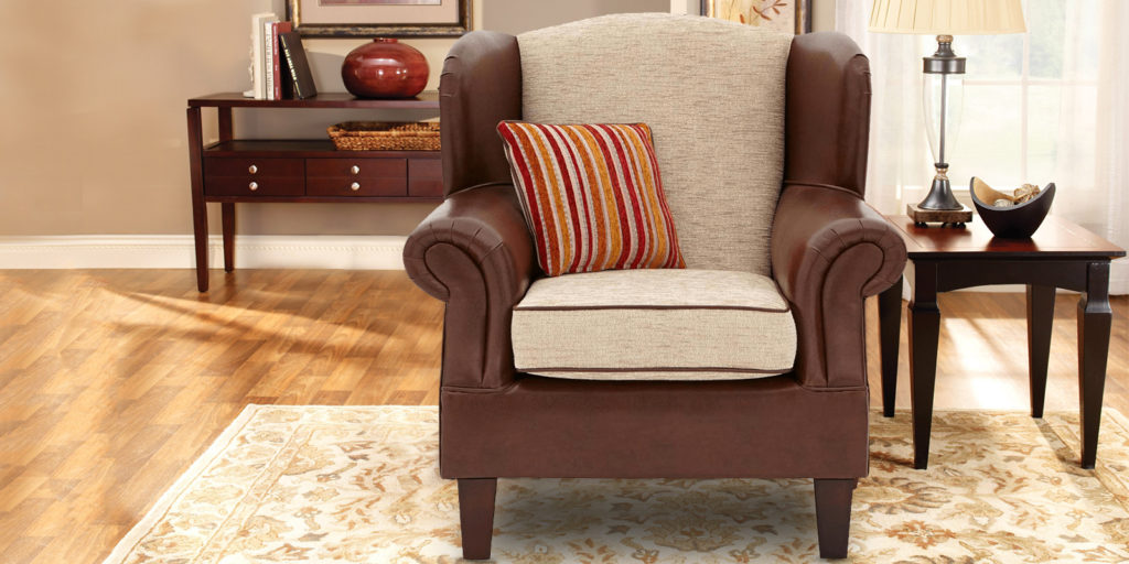 Royal Classy Wingback Chair In Brown Colour | Dreamzz Furniture ...