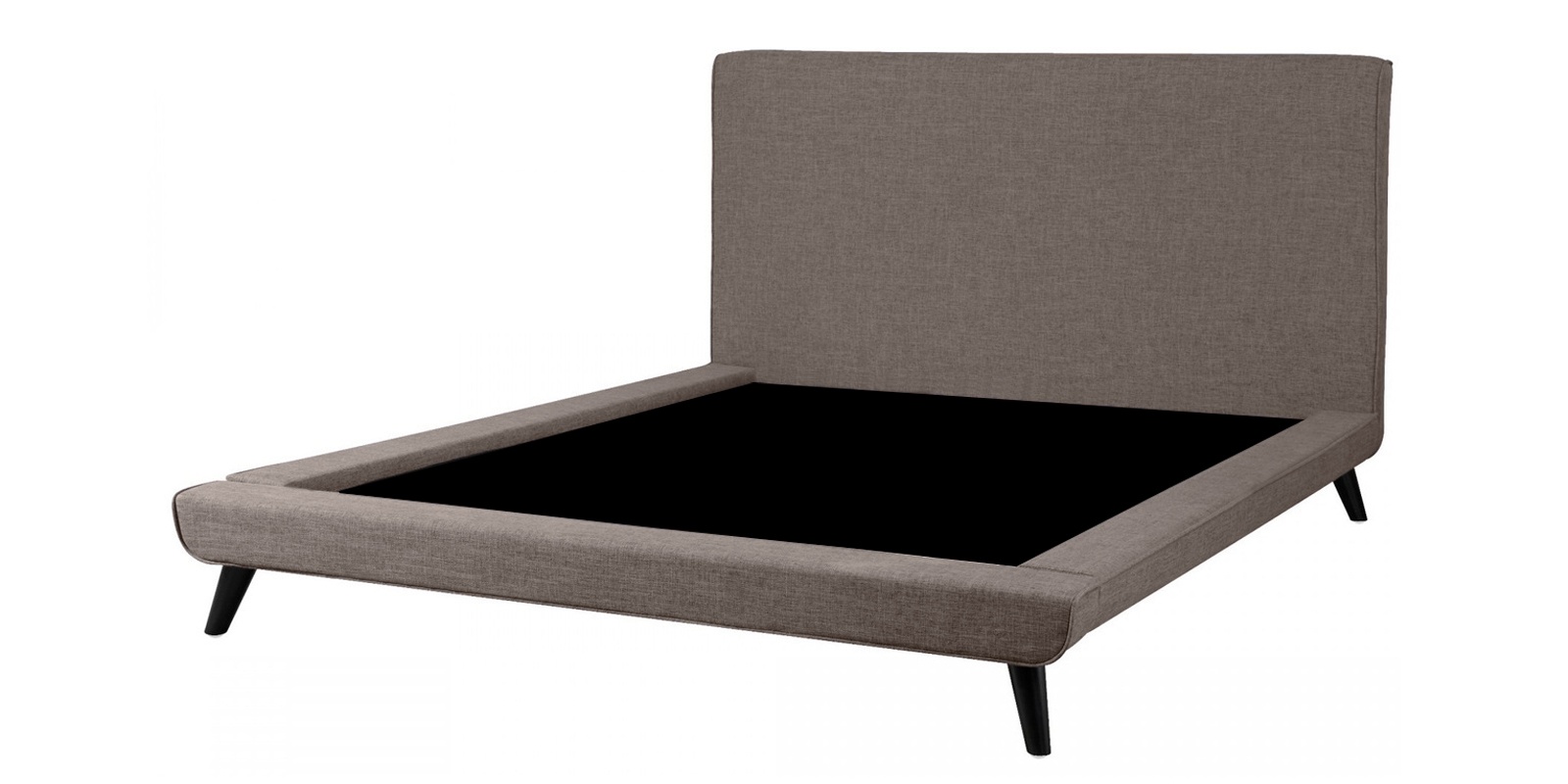 Aurora King Size Upholstered Bed in Brown Colour by Dreamzz Furniture