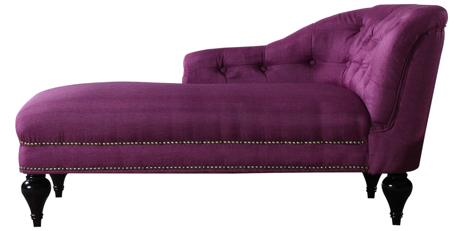 Exclusive Princess RHS Chaise in Dark Purple Colour by Dreamzz Furniture