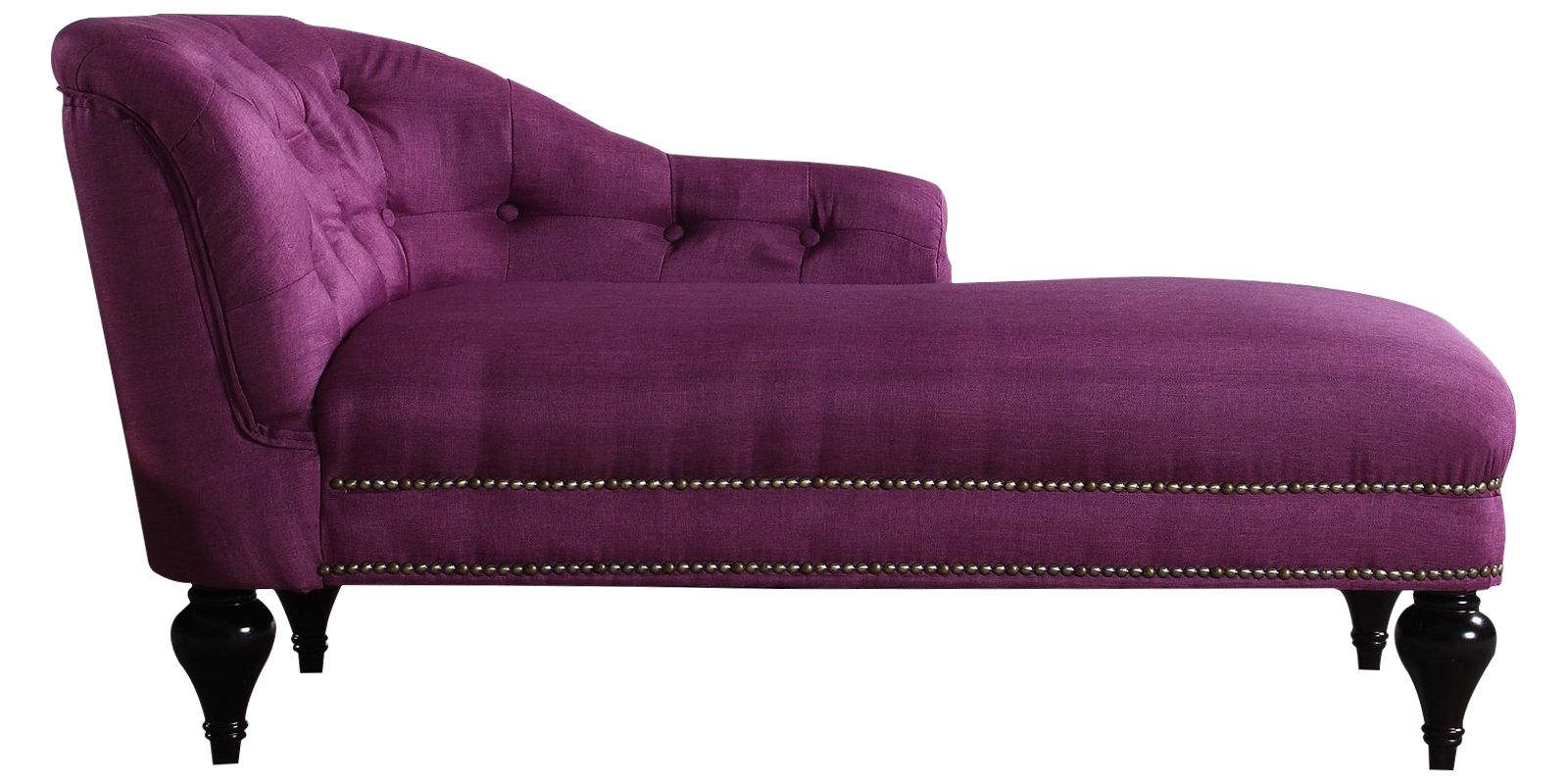 Exclusive Princess RHS Chaise in Dark Purple Colour by Dreamzz Furniture
