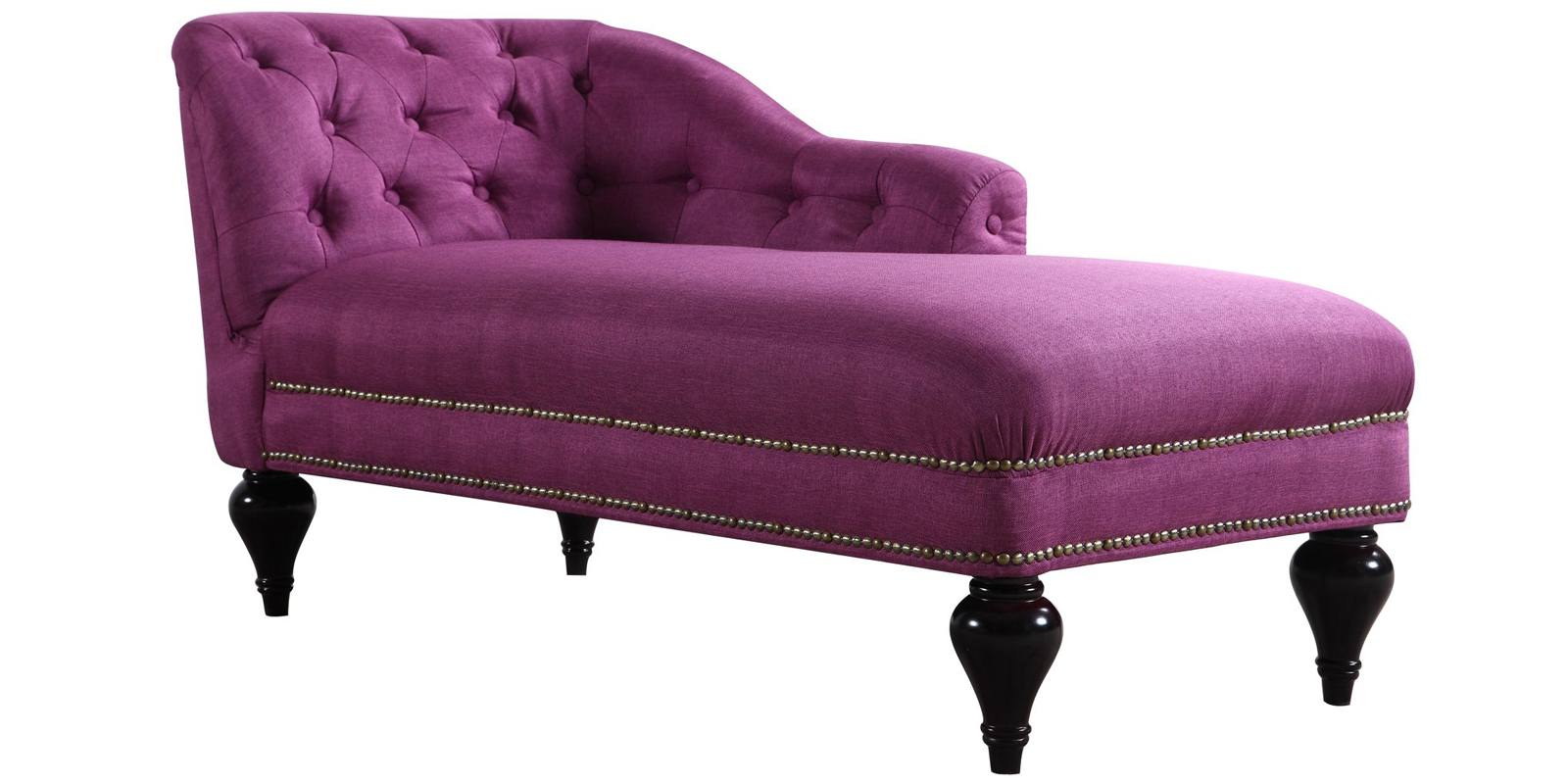 Exclusive Princess RHS Chaise in Dark Purple Colour by Dreamzz Furniture