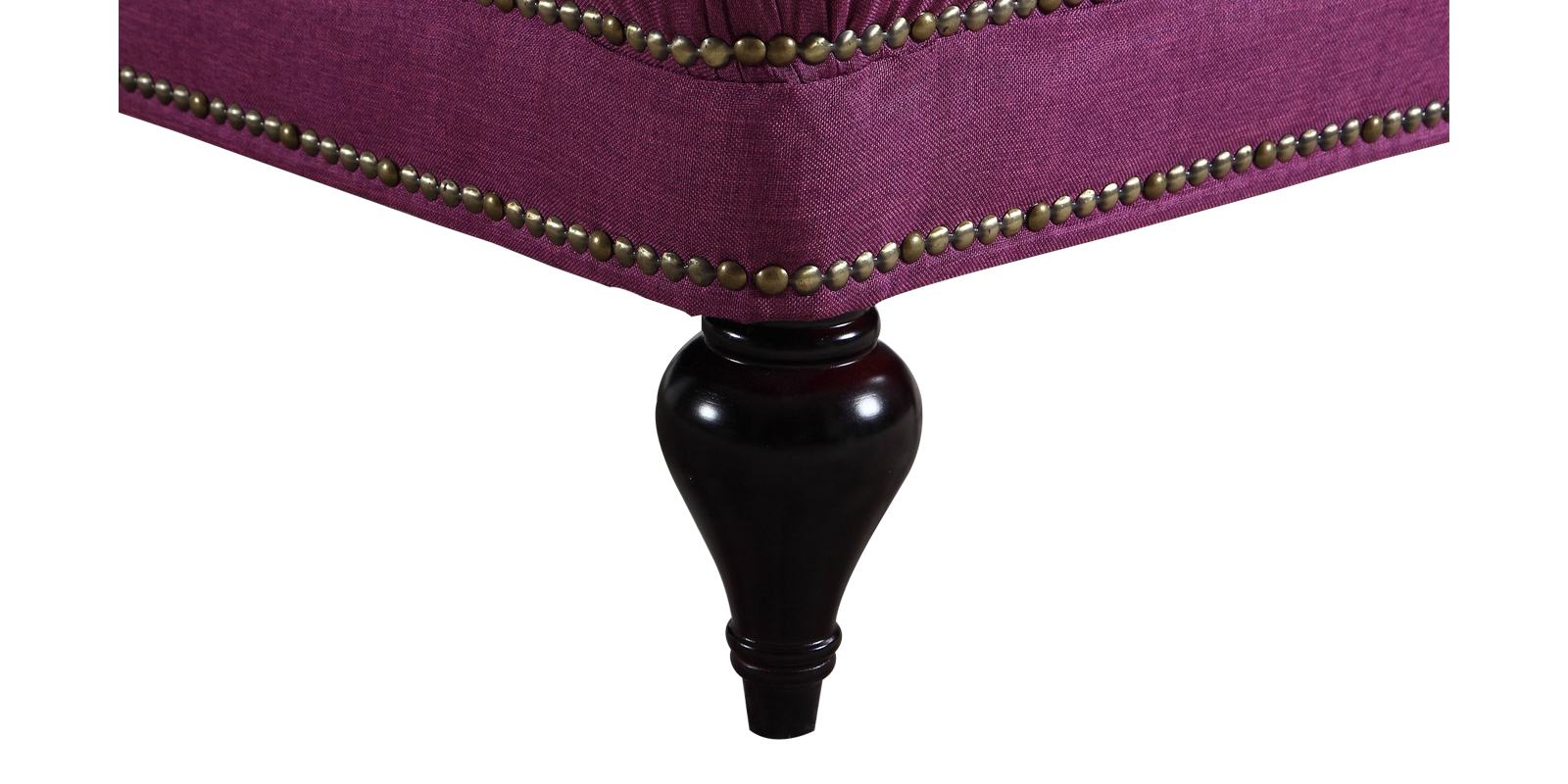 Exclusive Princess RHS Chaise in Dark Purple Colour by Dreamzz Furniture