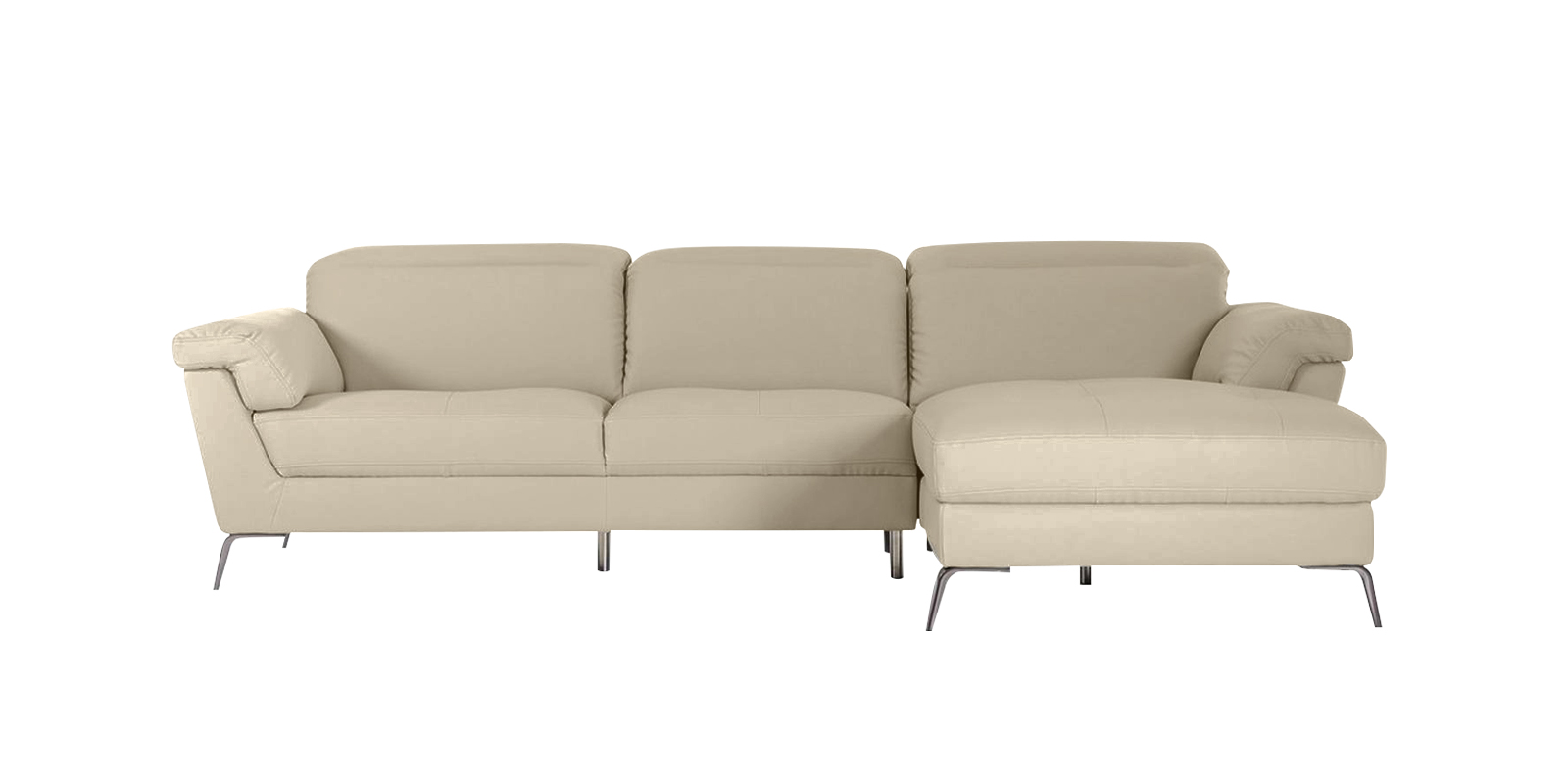 Honora LHS Sofa with Lounger in Light Cream Colour