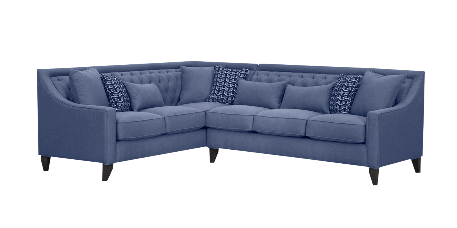 Nirvana Fabric RHS Corner Sofa in Blue Colour in L Shape - Dreamzz ...