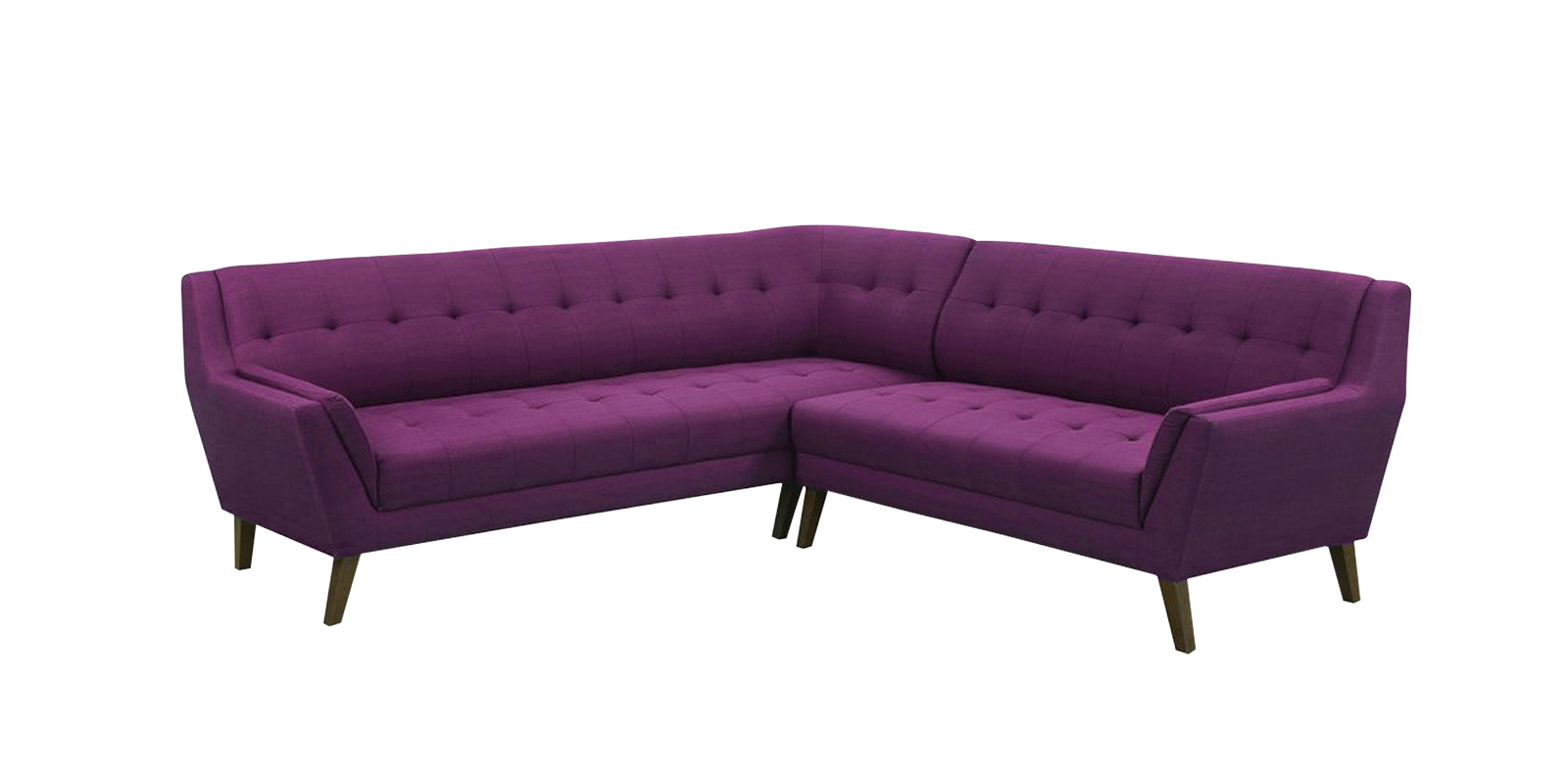 Annabel LHS Sofa in Dark Purple Colour