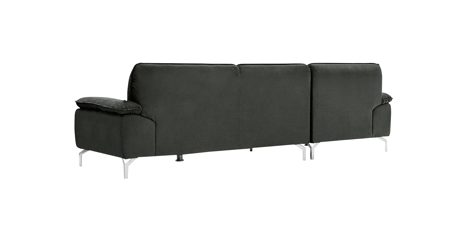 Libby LHS Sofa with Lounger in Grey Colour by Dreamzz Furniture