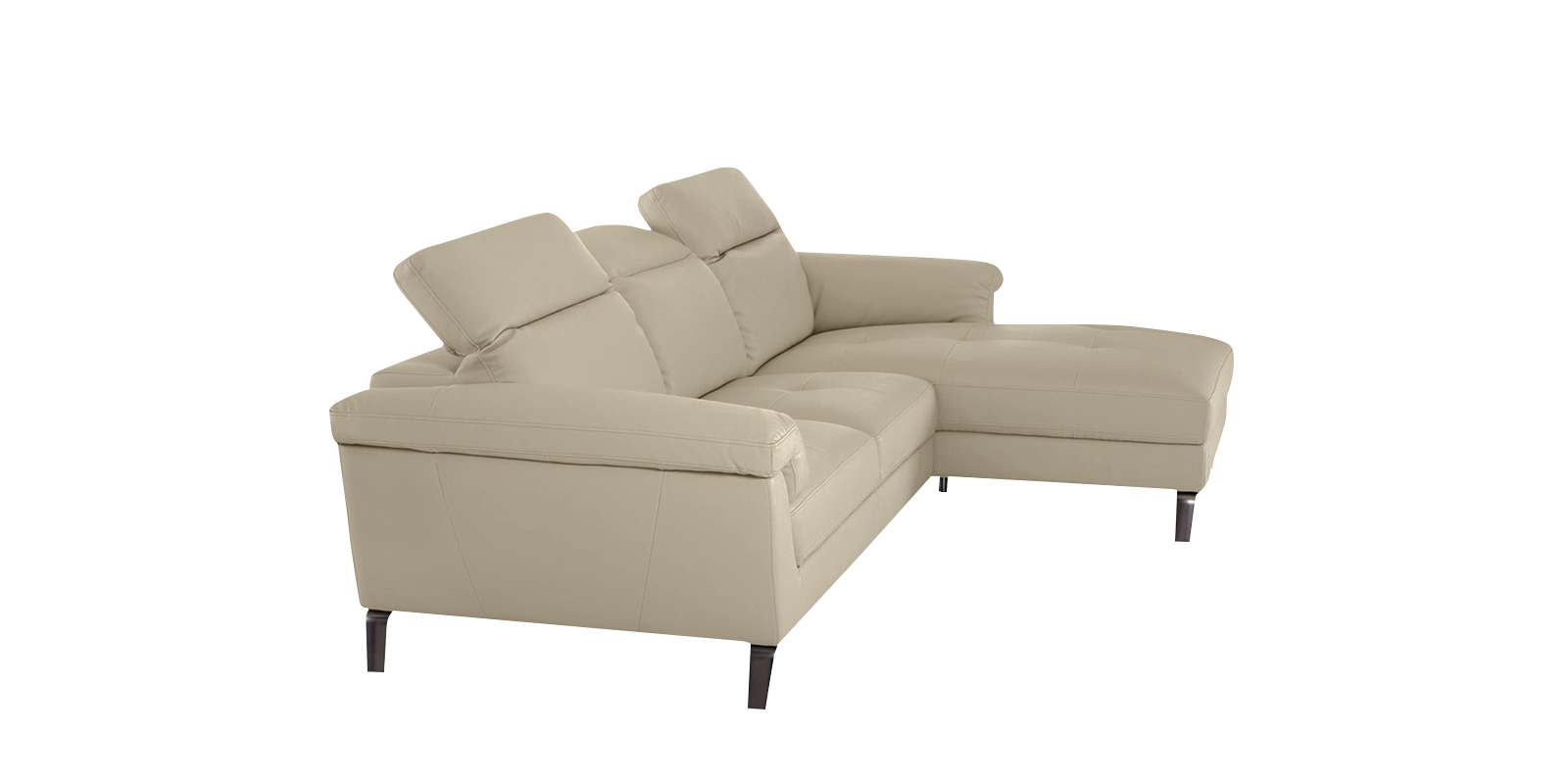 Honora LHS Sofa with Lounger in Light Cream Colour
