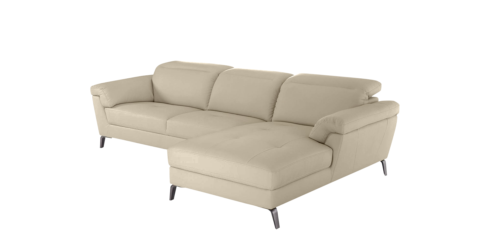 Honora LHS Sofa with Lounger in Light Cream Colour