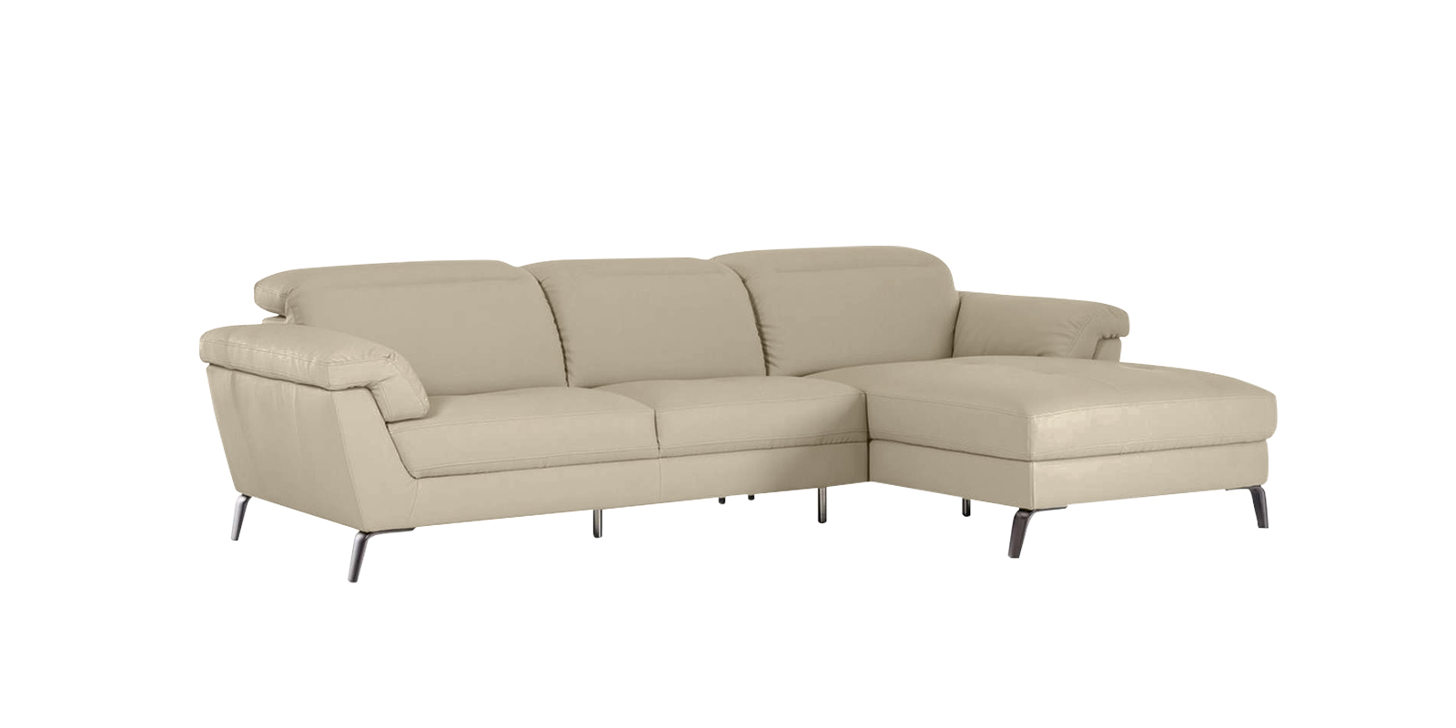 Honora LHS Sofa with Lounger in Light Cream Colour