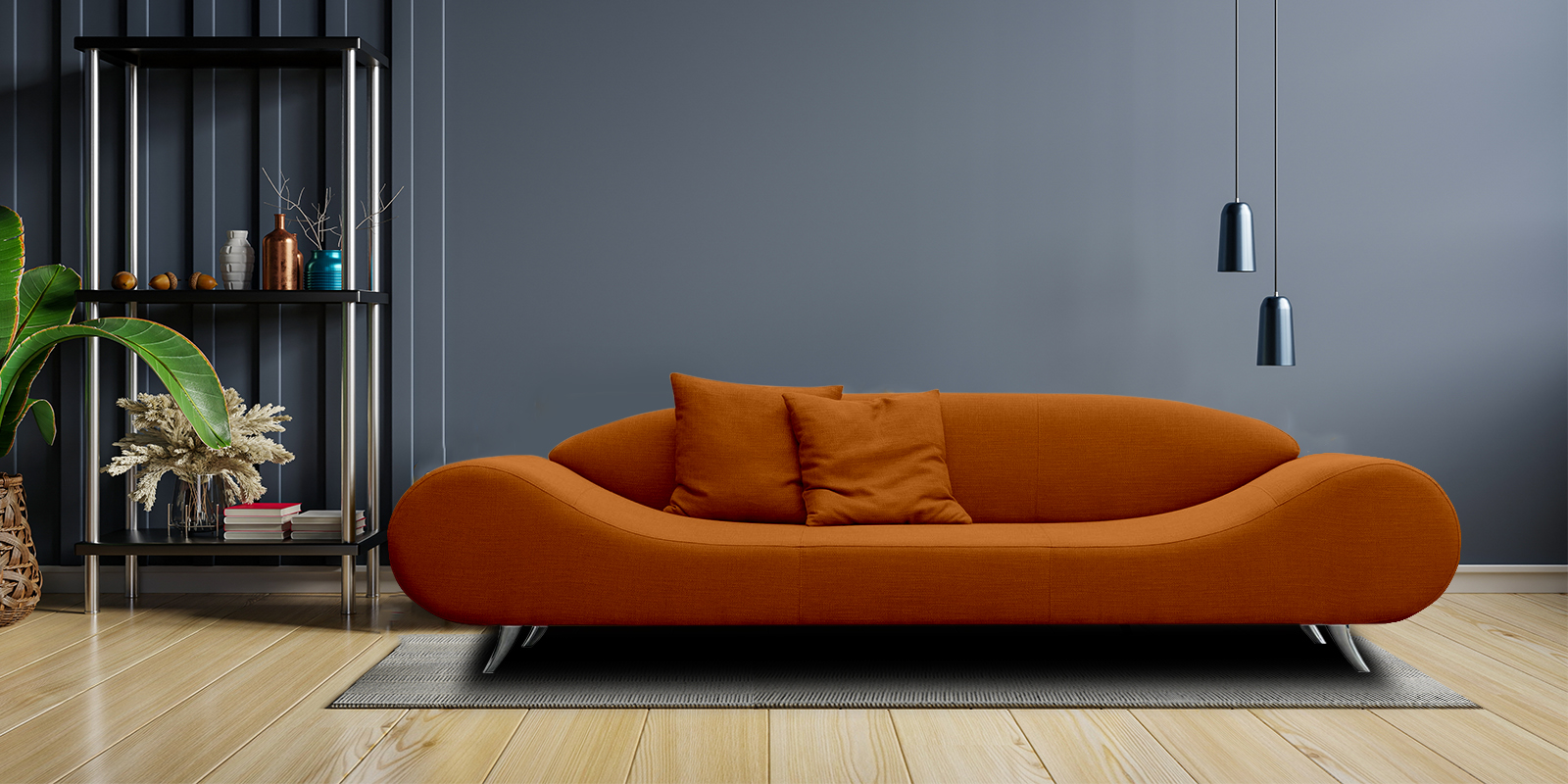 Orange sofa shop