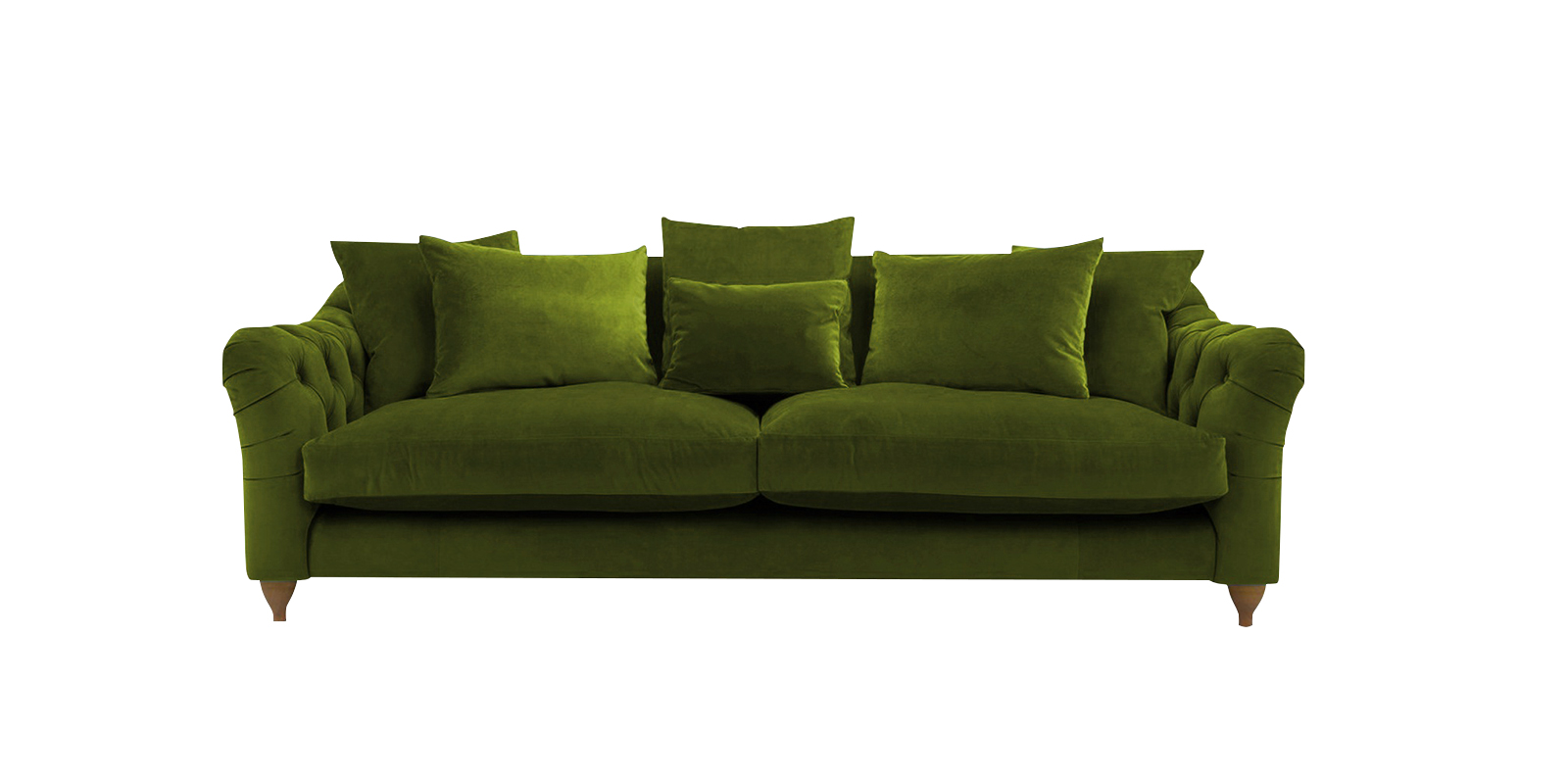 Grendale 3 Seater Sofa in Dark Olive Green colour - Dreamzz Furniture |  Online Furniture Shop