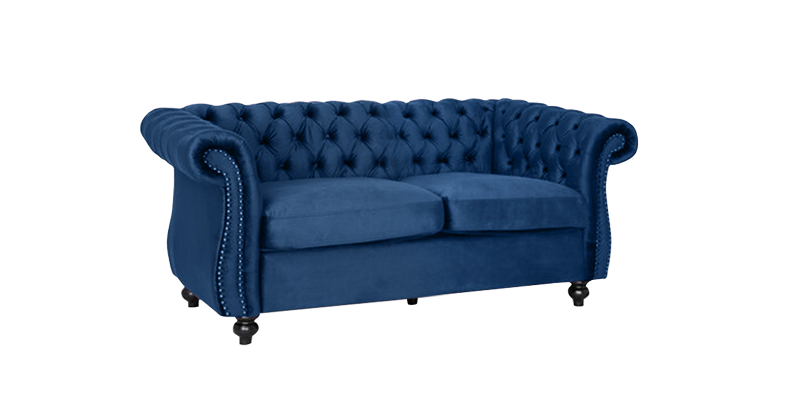 Phenomenal Fabric 2 Seater Sofa in Navy Blue Colour - Dreamzz ...