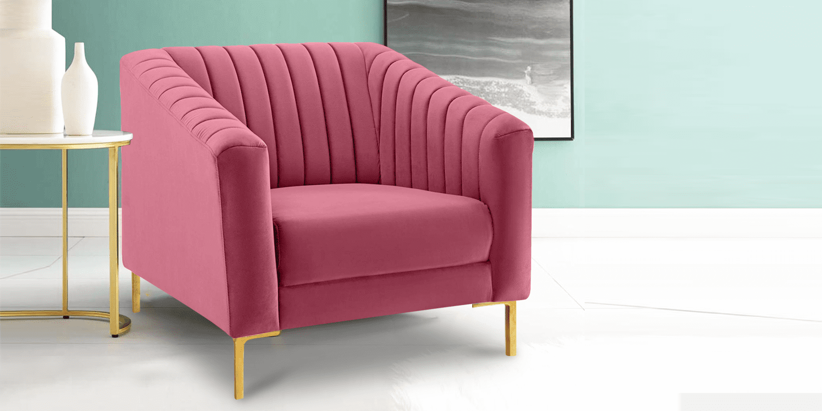 Pink slipper chair clearance